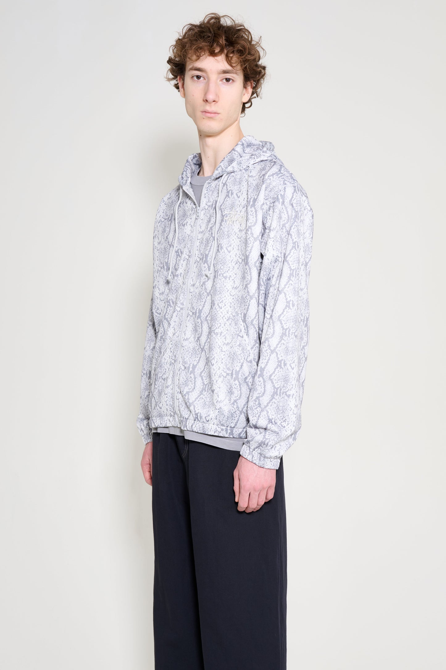 Stüssy Athletic Mesh Zip Hood Snake