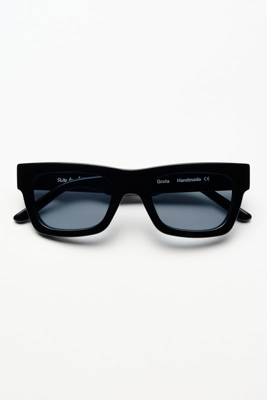 Sun Buddies Greta Black With Blue Lenses
