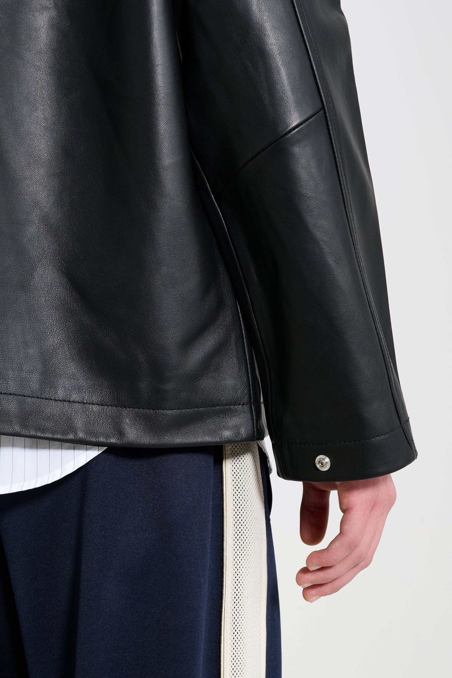 Sunflower Coach Leather Jacket Black