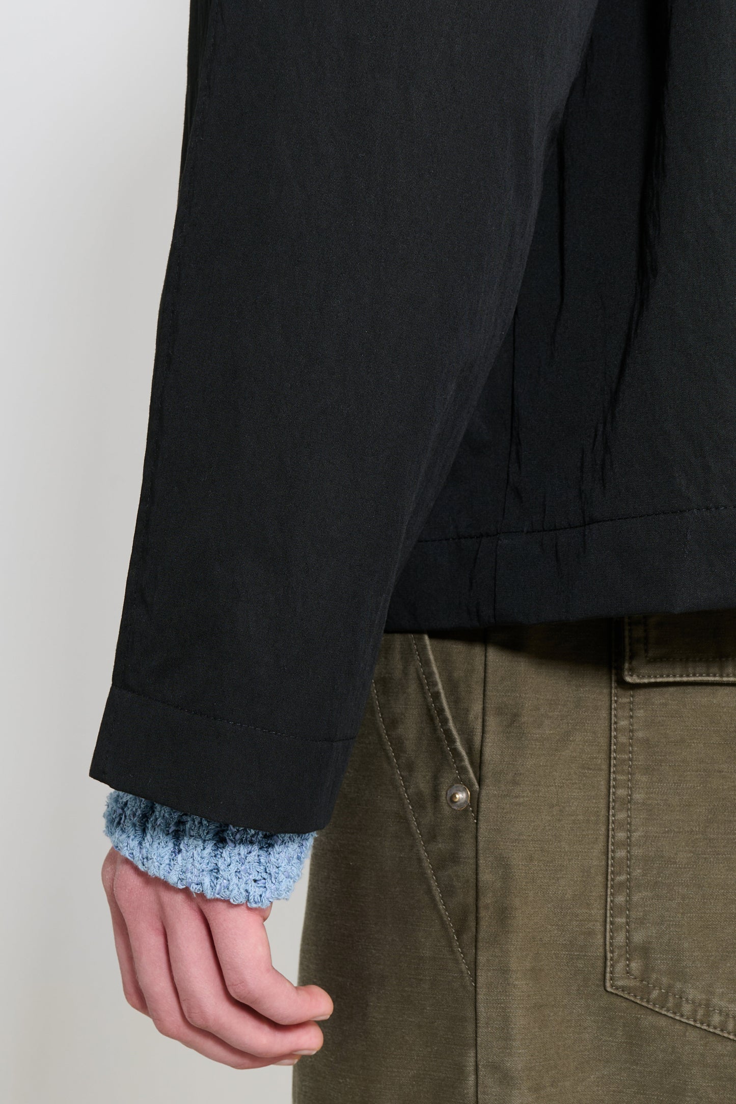 Sunflower Short Raglan Coat Black