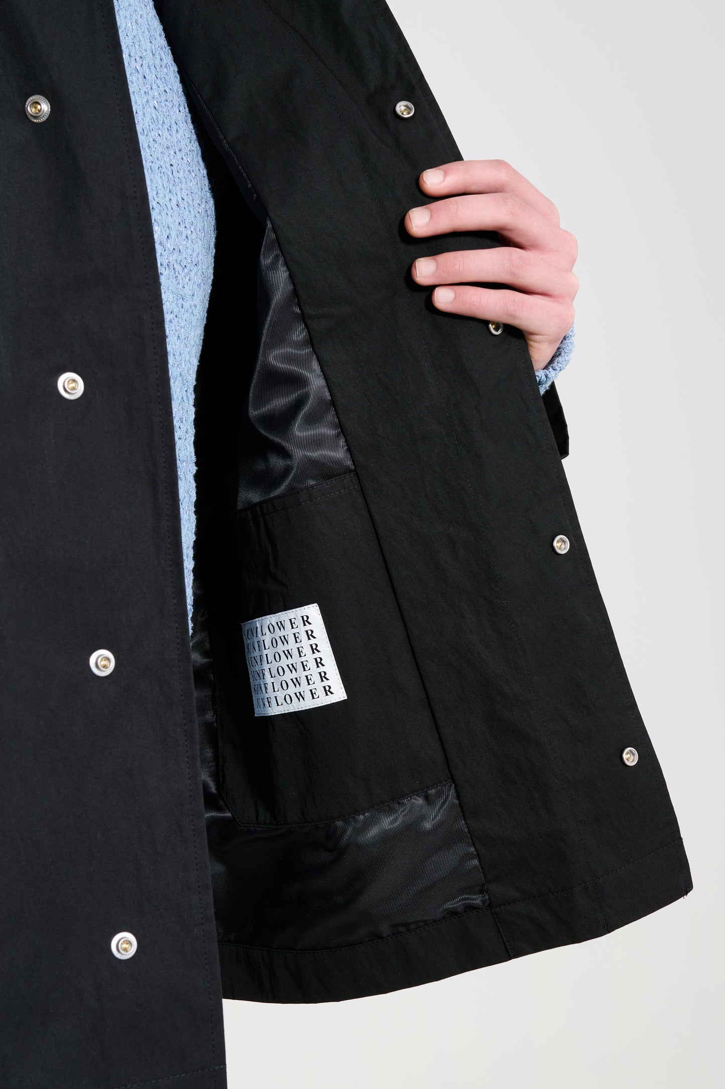 Sunflower Short Raglan Coat Black