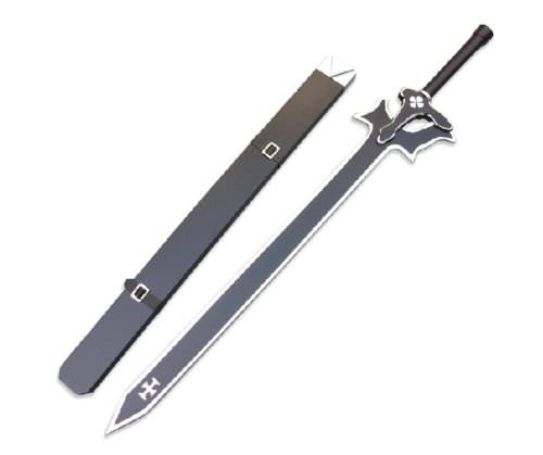 Fantasy Wooden Anime Blade Sword SAO Kirito Elucidator Cosplay Prop