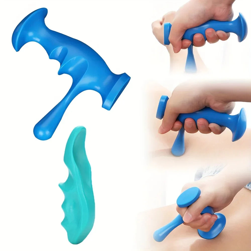 T-Shaped Trigger Point Massager – Manual Deep Tissue Therapy Stick (2PCS)