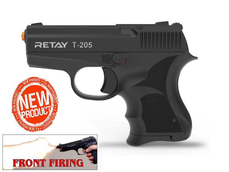 Retay T205 Model 8MM Front Firing Blank Gun Black Finish