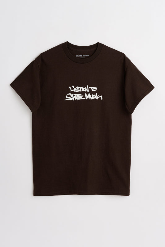 Skate Muzik Listen To Skate Muzik Tee Brown