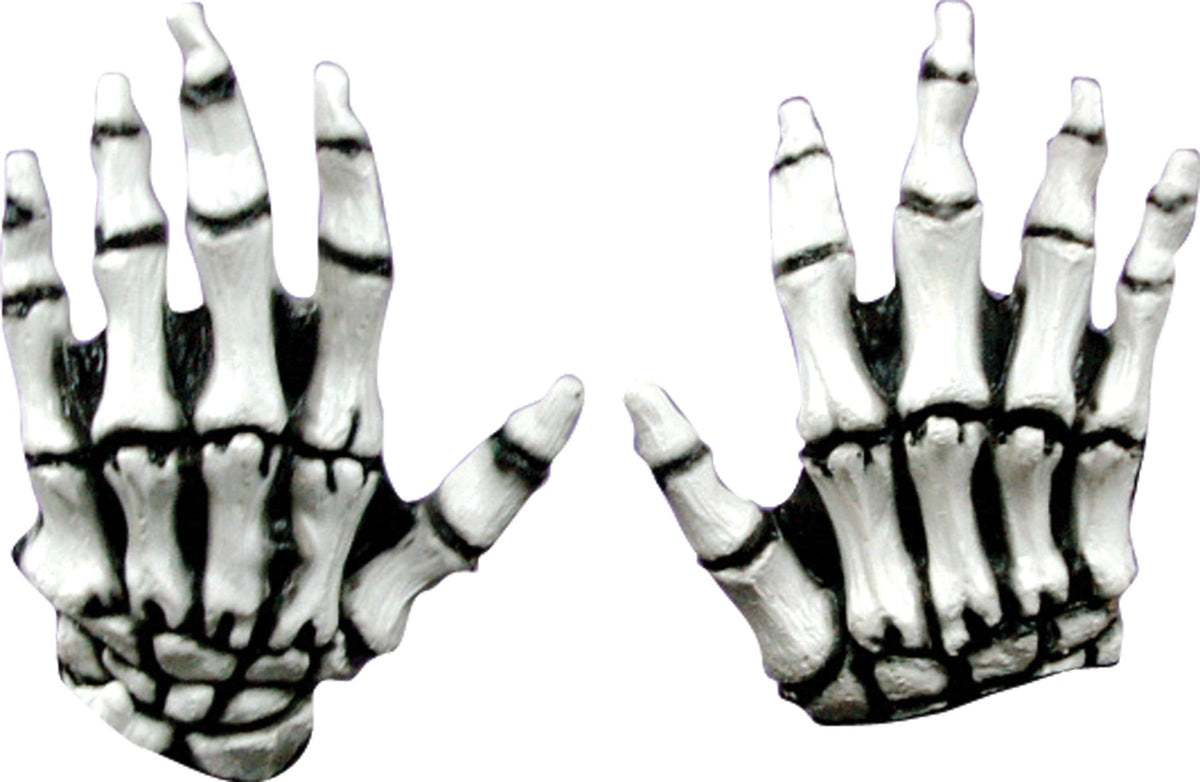 Junior Skeleton White Latex Hands
