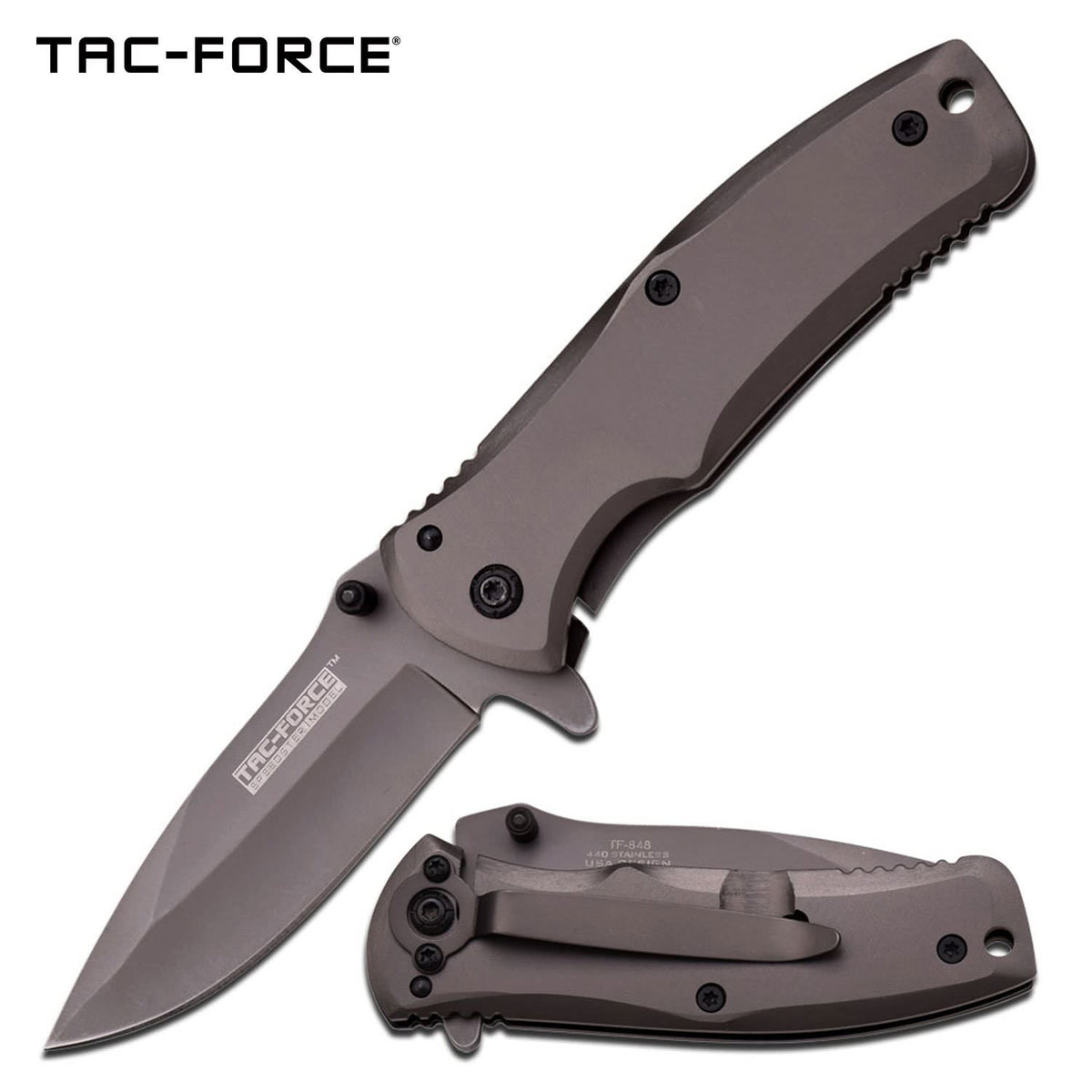 Tac Force 6.25" Titanium Spring Assisted Folding Knife - TOPHATTER'S ARMORY DEALS