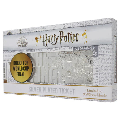 Harry Potter - Limited Edition .999 Silver Plated Replica Quidditch World Cup Ticket