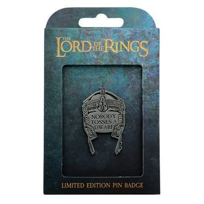 The Lord of the Rings Limited Edition Dwarf Tossing Pin Badge