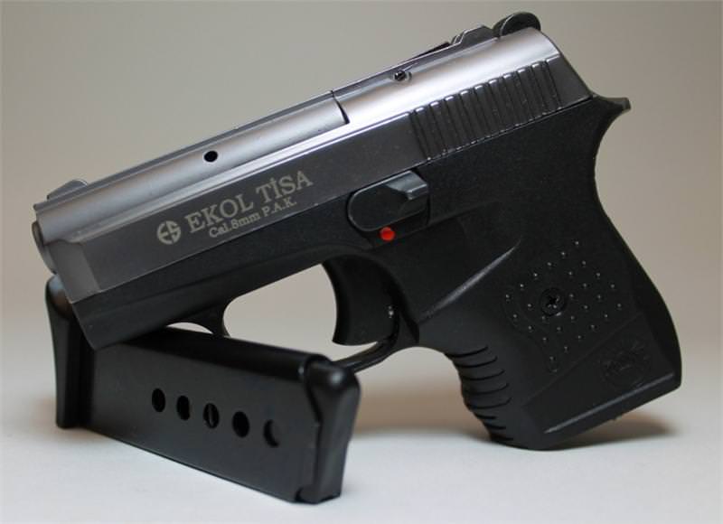 Tisa Compact Blank Firing 8MM Gun Fume Finish Starter Pistol - TOPHATTER'S ARMORY DEALS