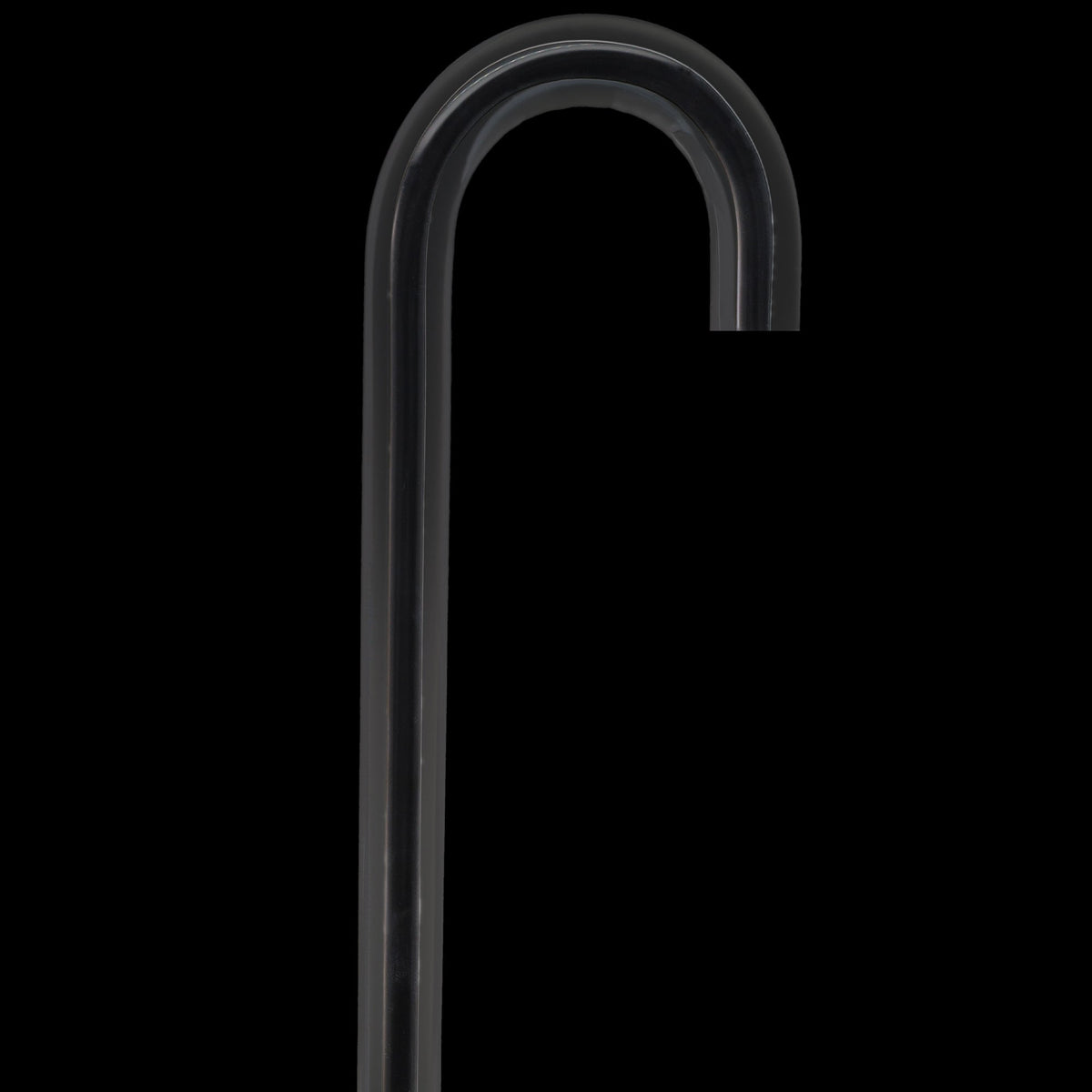 Dr. House Inspired Flame Cane "The Phoenix" - Clear Acrylic, Black Stripe