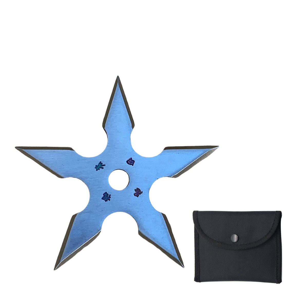 Ninja Five Point Silver Throwing Star Shuriken Knife Blade - TOPHATTER'S ARMORY DEALS