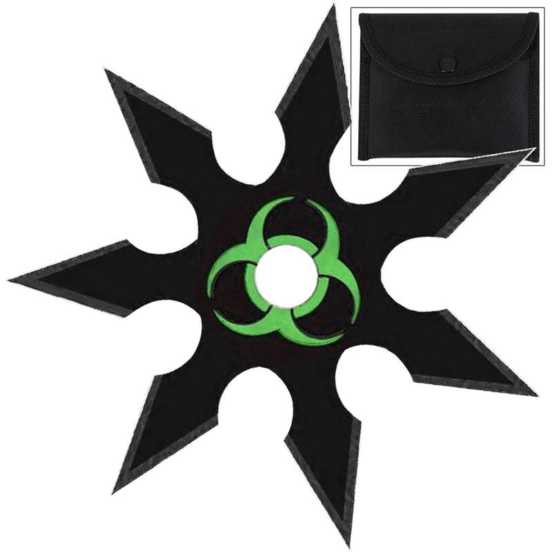 Zombie Genocide 7 Point Throwing Star Black - TOPHATTER'S ARMORY DEALS