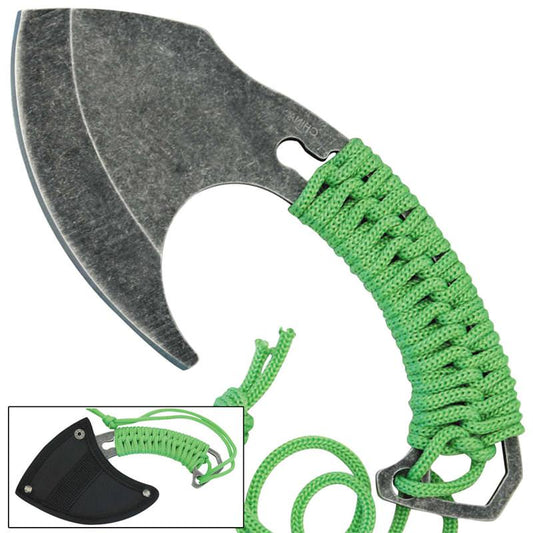 Lil Dark Fury Rocker Full Tang Hunting Camping Outdoor Fixed Blade Hatchet Axe