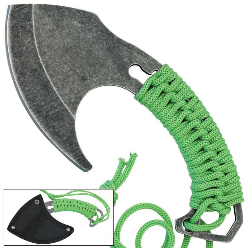 Lil Dark Fury Rocker Full Tang Hunting Camping Outdoor Fixed Blade Hatchet Axe - TOPHATTER'S ARMORY DEALS
