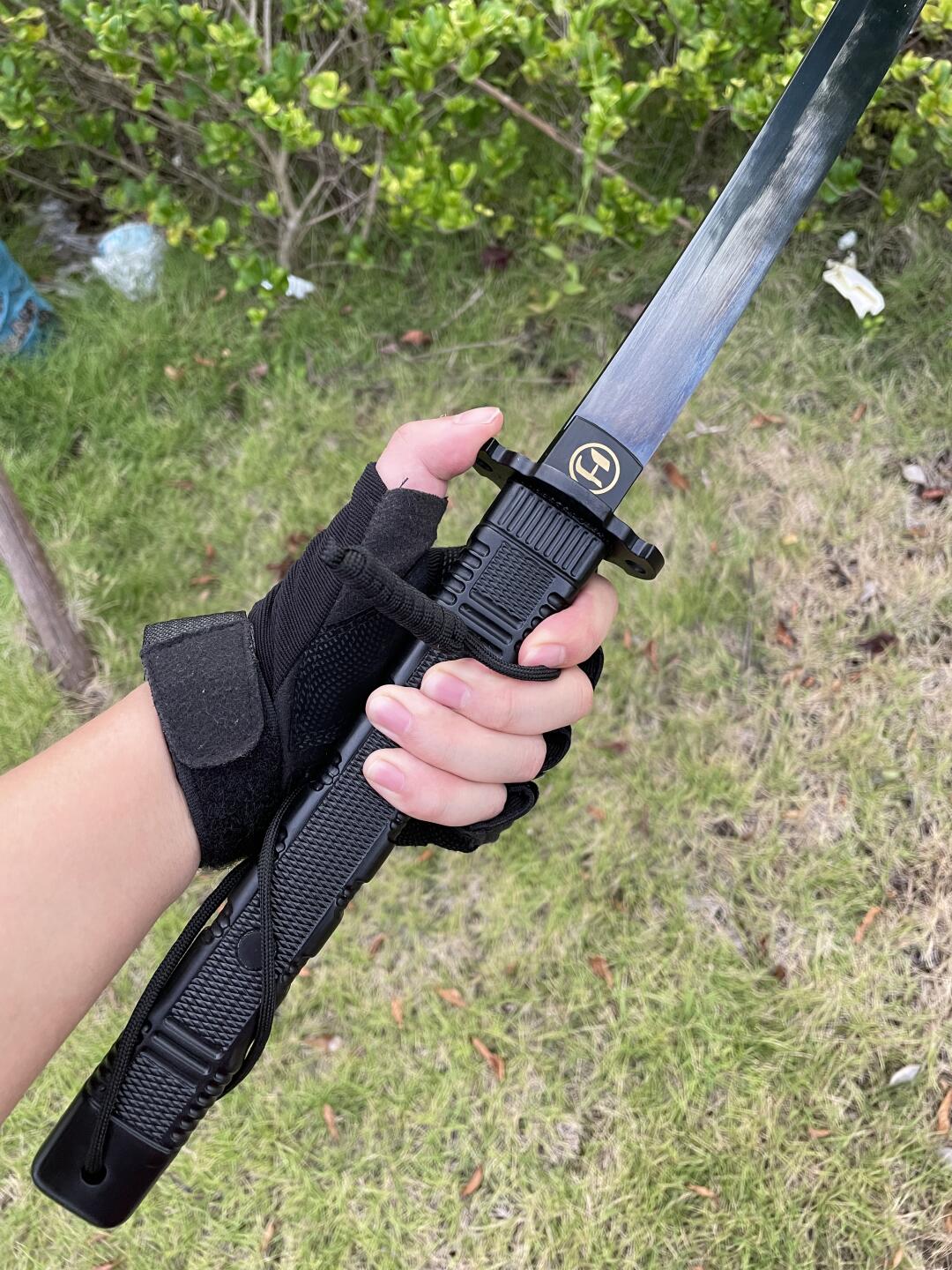 Tactical Black Warrior Katana