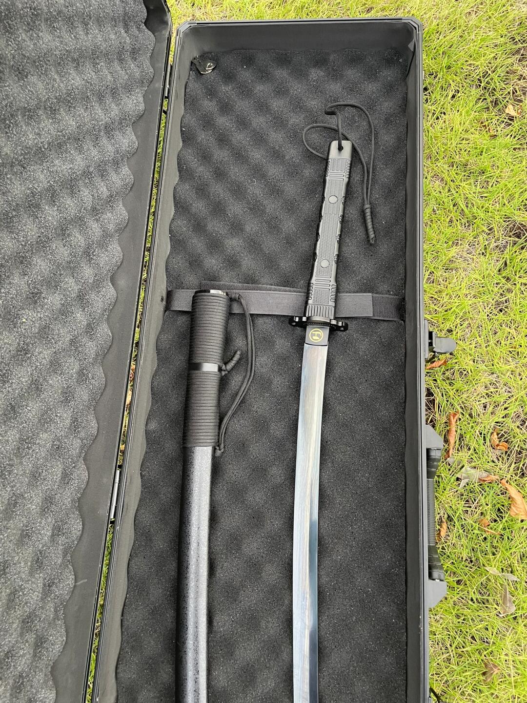 Tactical Black Warrior Katana