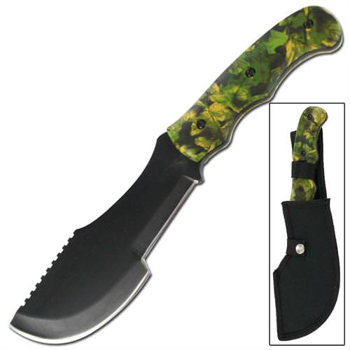 The Hunted Forest Green Realtree Camo Tracker T-3 Knife - TOPHATTER'S ARMORY DEALS