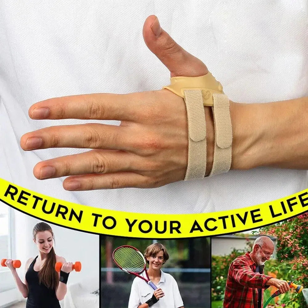 Thumb Support Brace CMC Joint Stabilizer Spica Splint L, Beige