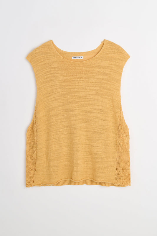 TRÈS BIEN Archive Très Bien ATELJÉ Knitted Vest Beige