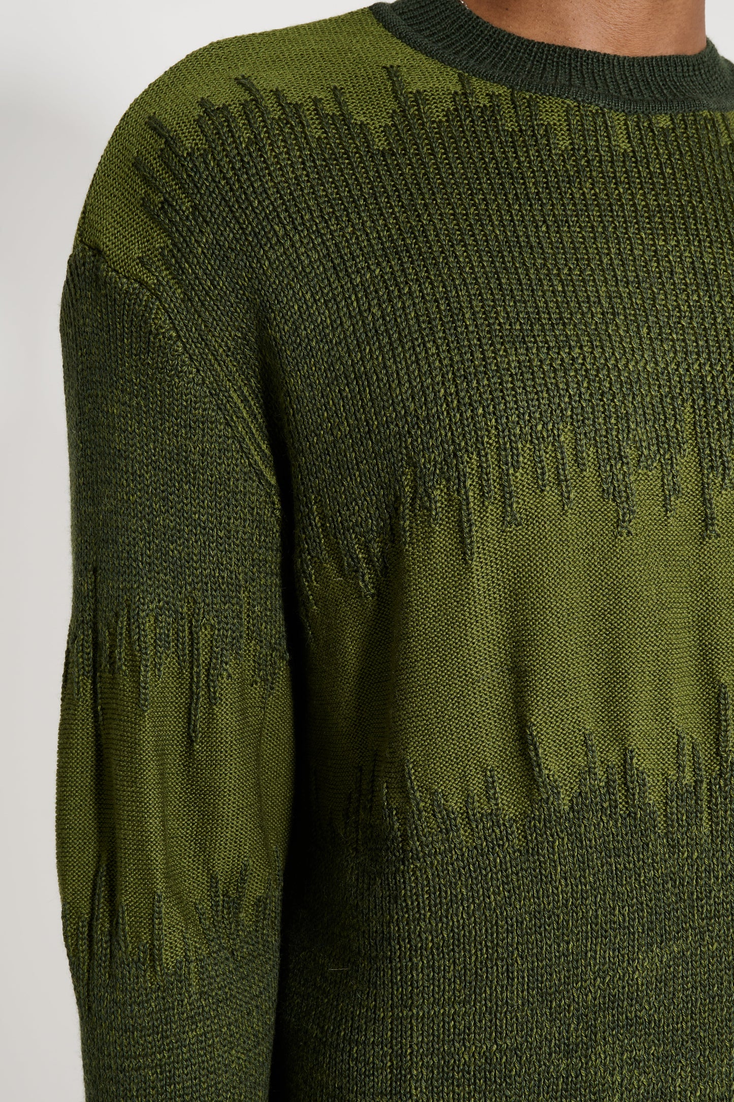 TRES BIEN ATELJÉ Flare Knit Sweater Green