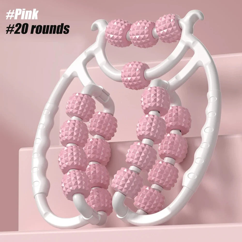 Trigger Point Roller Massager – 20-Wheel Deep Tissue Self-Massage