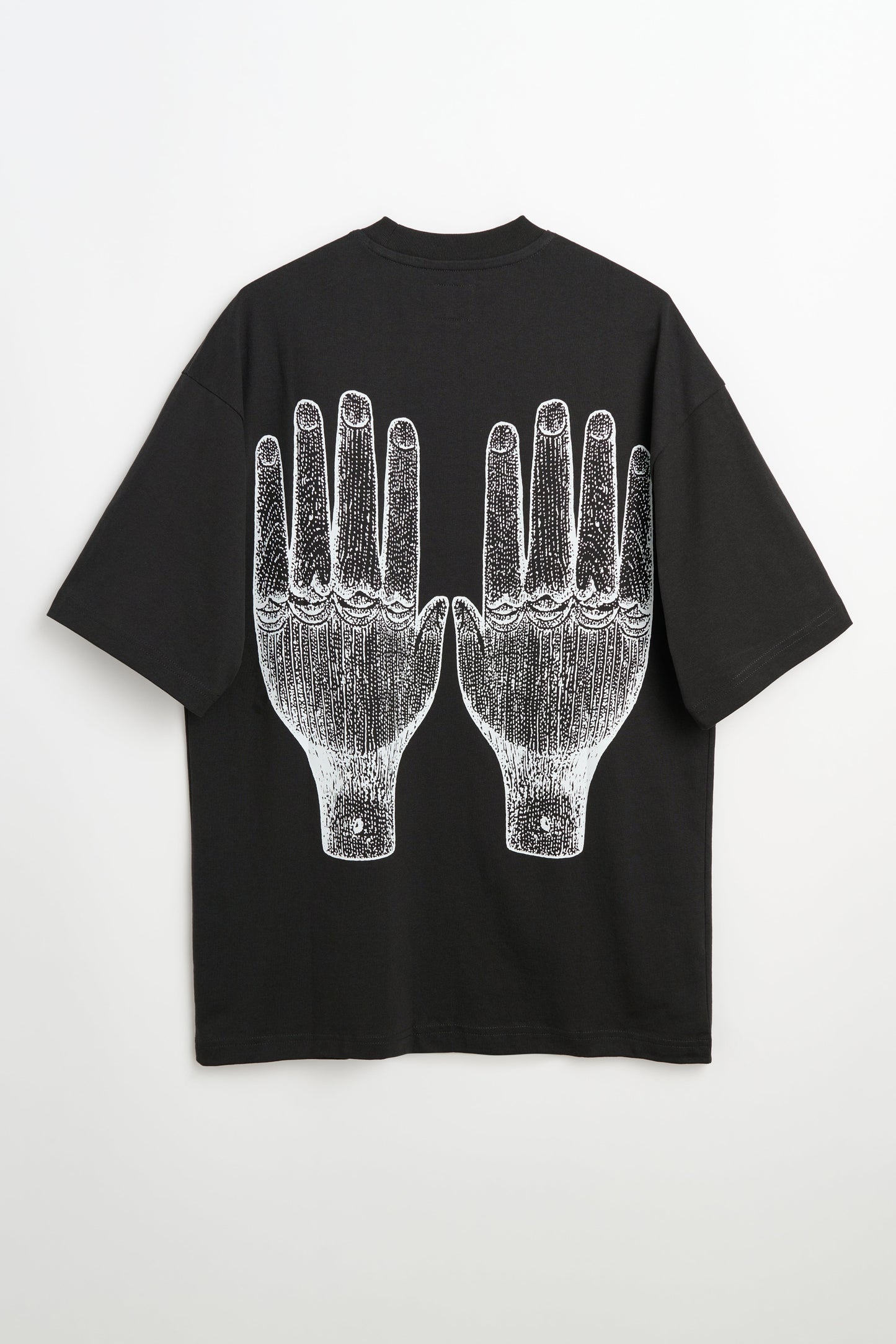 The Trilogy Tapes Face Figures Hands T-shirt Black