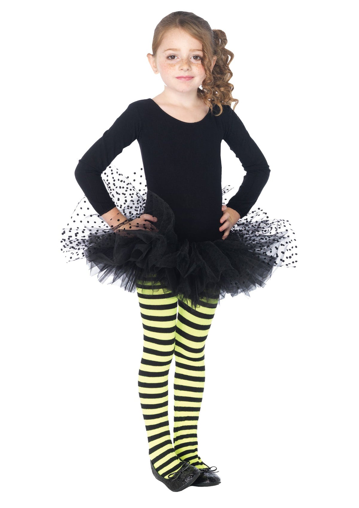 Girl's Flocked Polka Dot Tutu