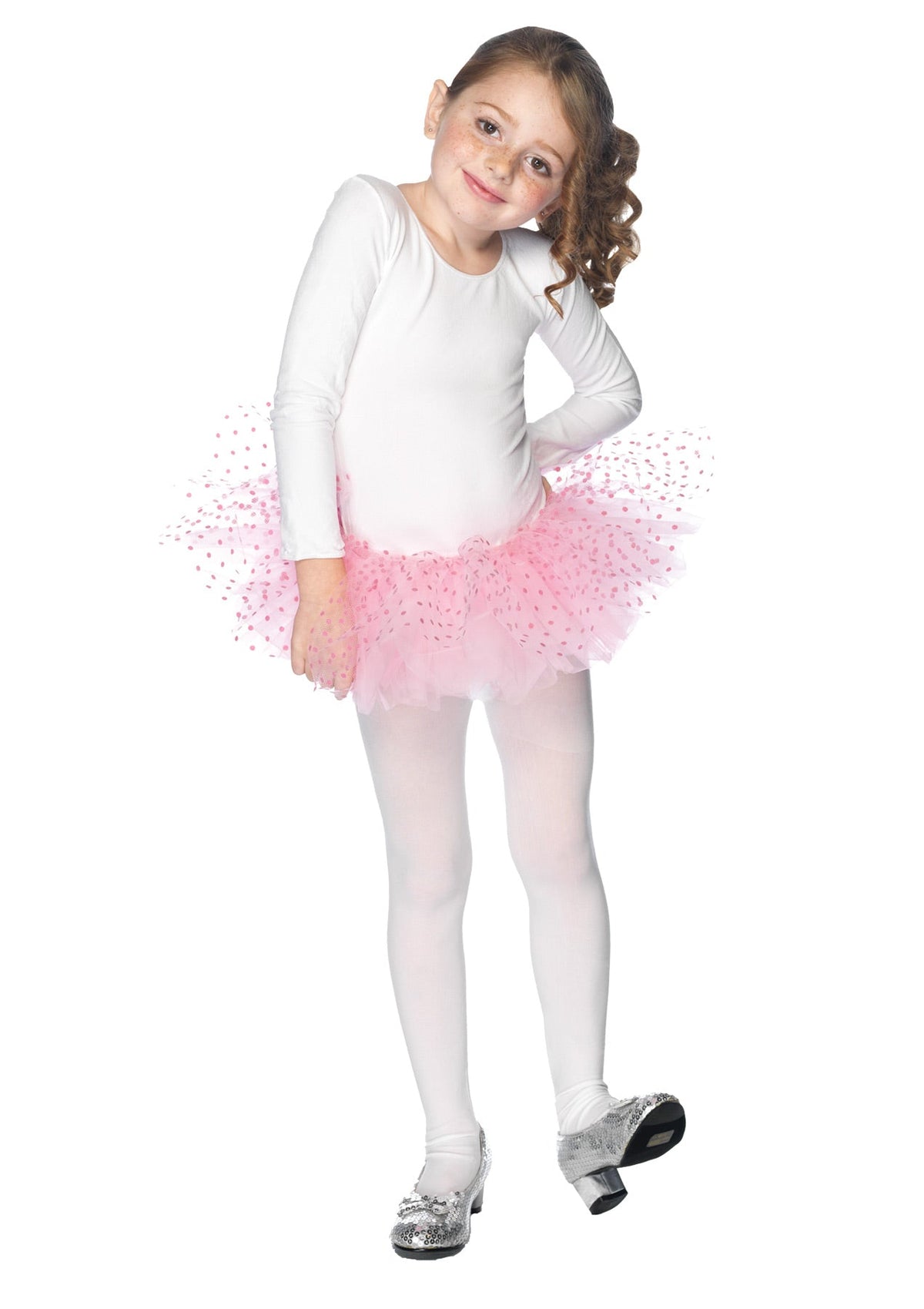 Girl's Flocked Polka Dot Tutu