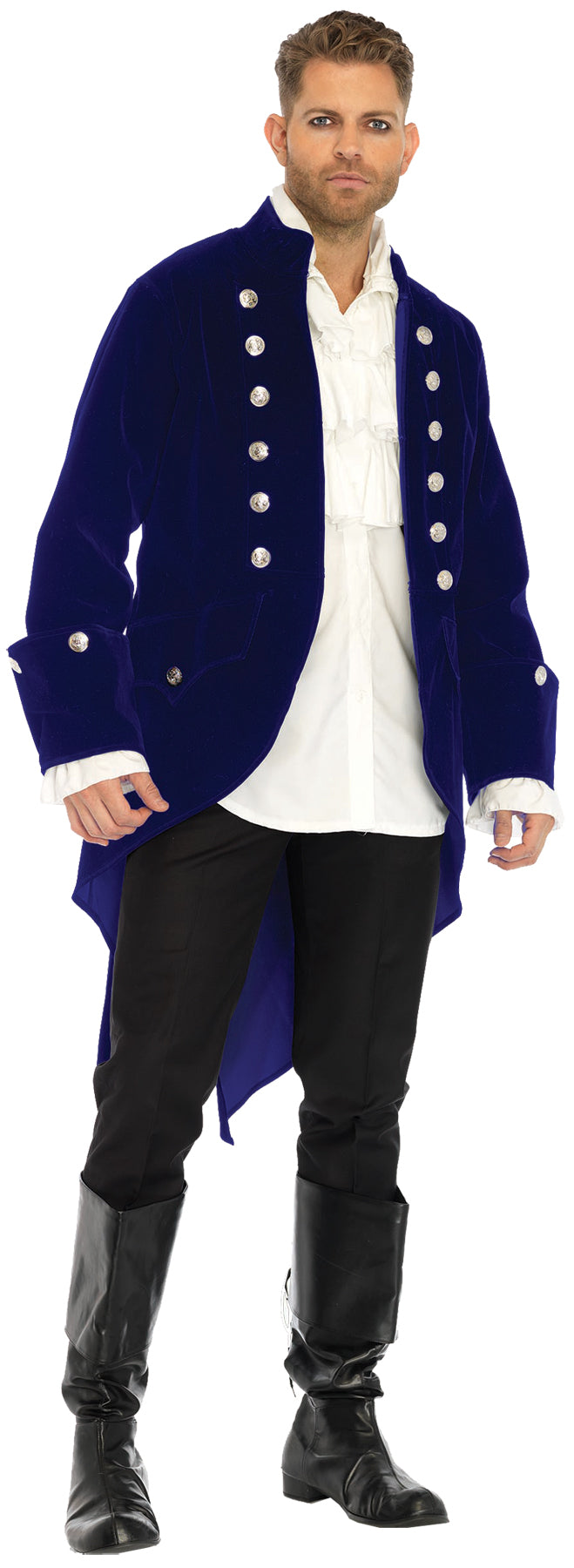 Men's Long Velvet Coat