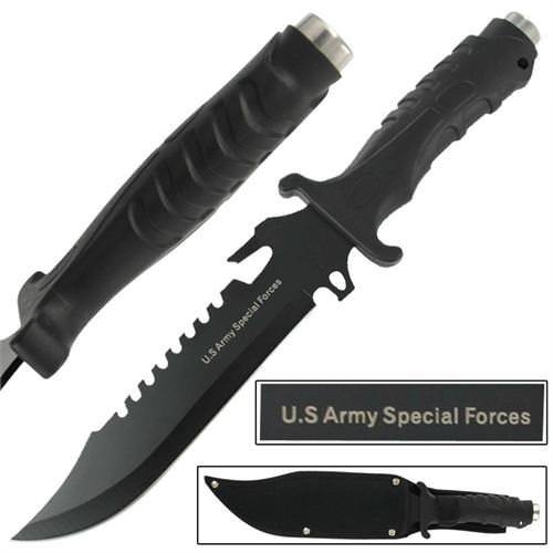 US Army Extreme SpecOps Combo Knife Black