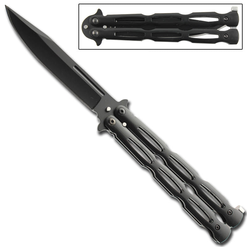 Unchained Balisong Butterfly Knife - Black