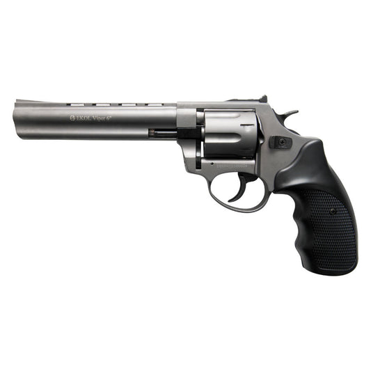 Viper 6 Inch Barrel 9MM Blank Firing Revolver Fume Finish