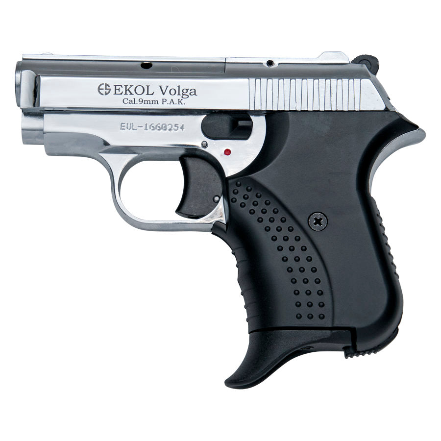 Volga Blank Firing Replica 9MM Gun - Chrome Finish - TOPHATTER'S ARMORY DEALS