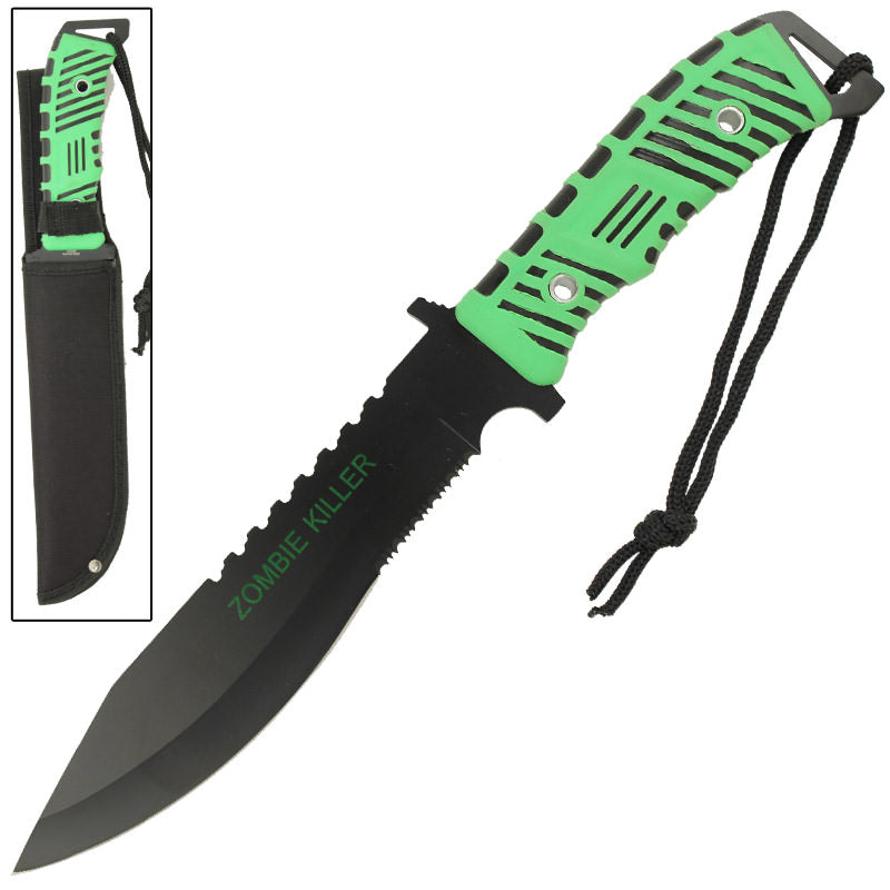 Full Tang Zombie Killer Survival Knife With Sheath