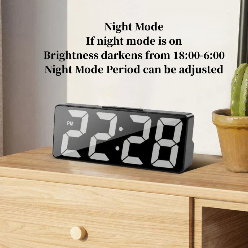 Voice Control Digital Alarm Clock – LED Display