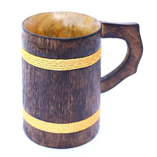 Handmade Ancient Rustic Wooden Mug Medieval Inspired Souvenir