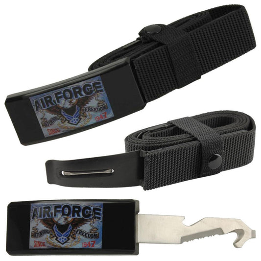 Air Force Adjustable Nylon Covert Belt Knife Self Defense Hidden Blade