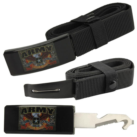 Army Adjustable Nylon Covert Belt Knife Self Defense Hidden Blade