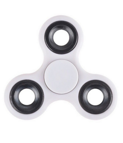 Stress Relief Hand Spinner and Spinning Tri Fidget High Speed White - TOPHATTER'S ARMORY DEALS