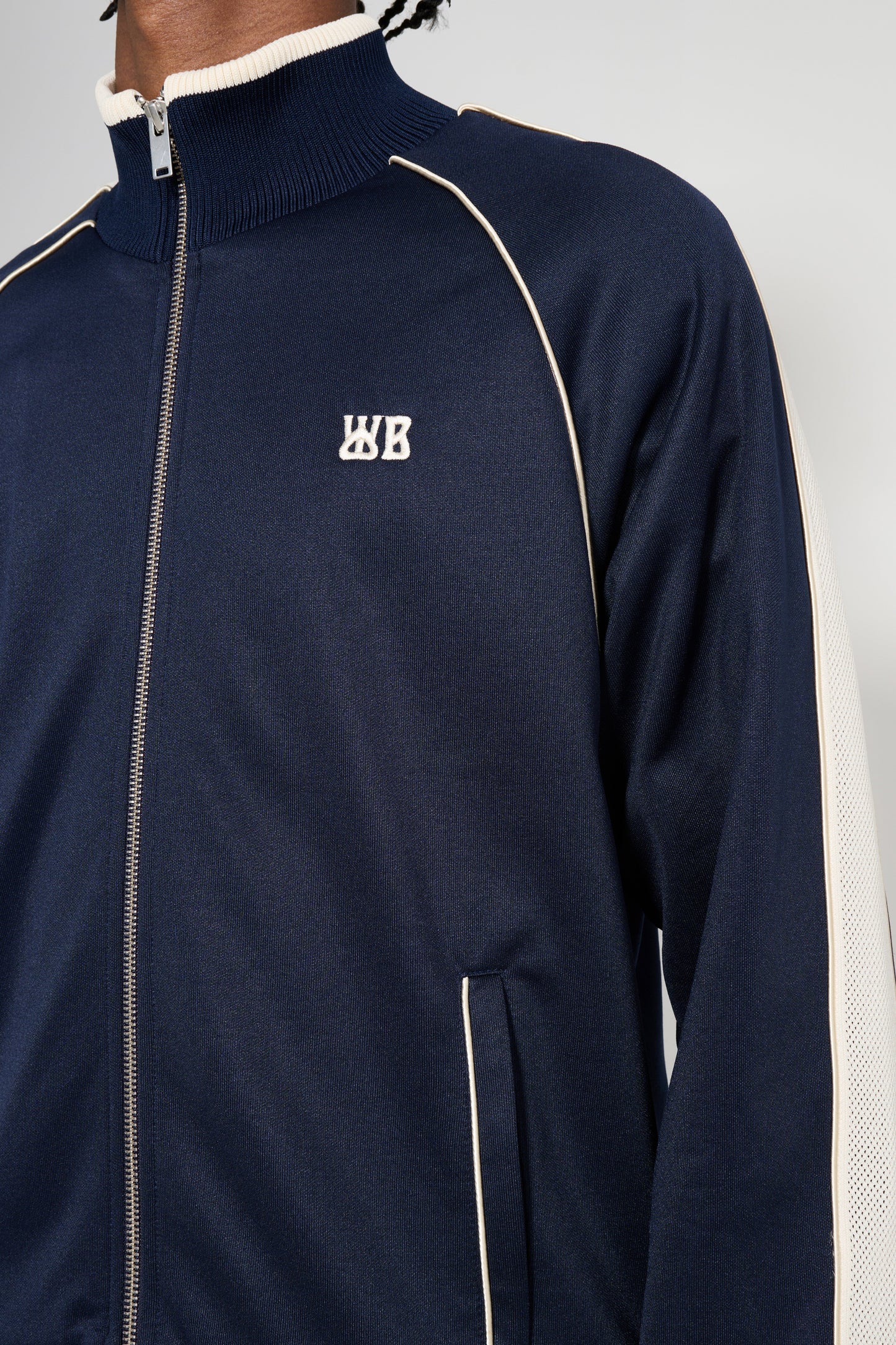 Wales Bonner Motion Track Top Navy / Ivory