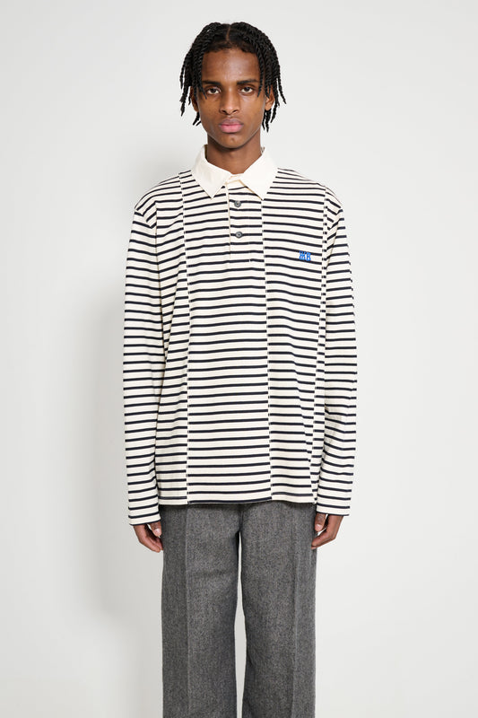 Wales Bonner City Polo Ivory / Navy