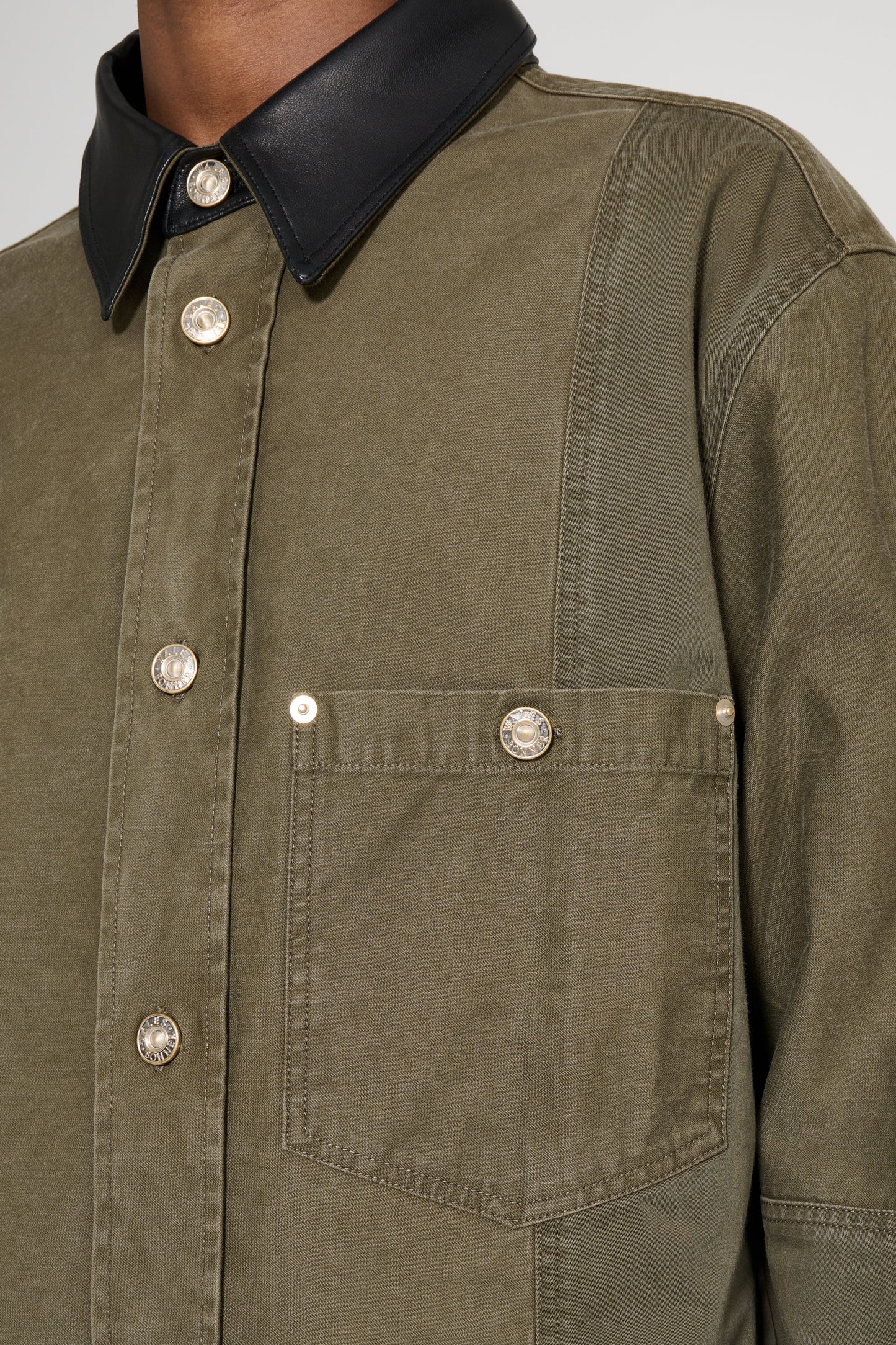 Wales Bonner Brixton Shirt Jacket Olive / Black