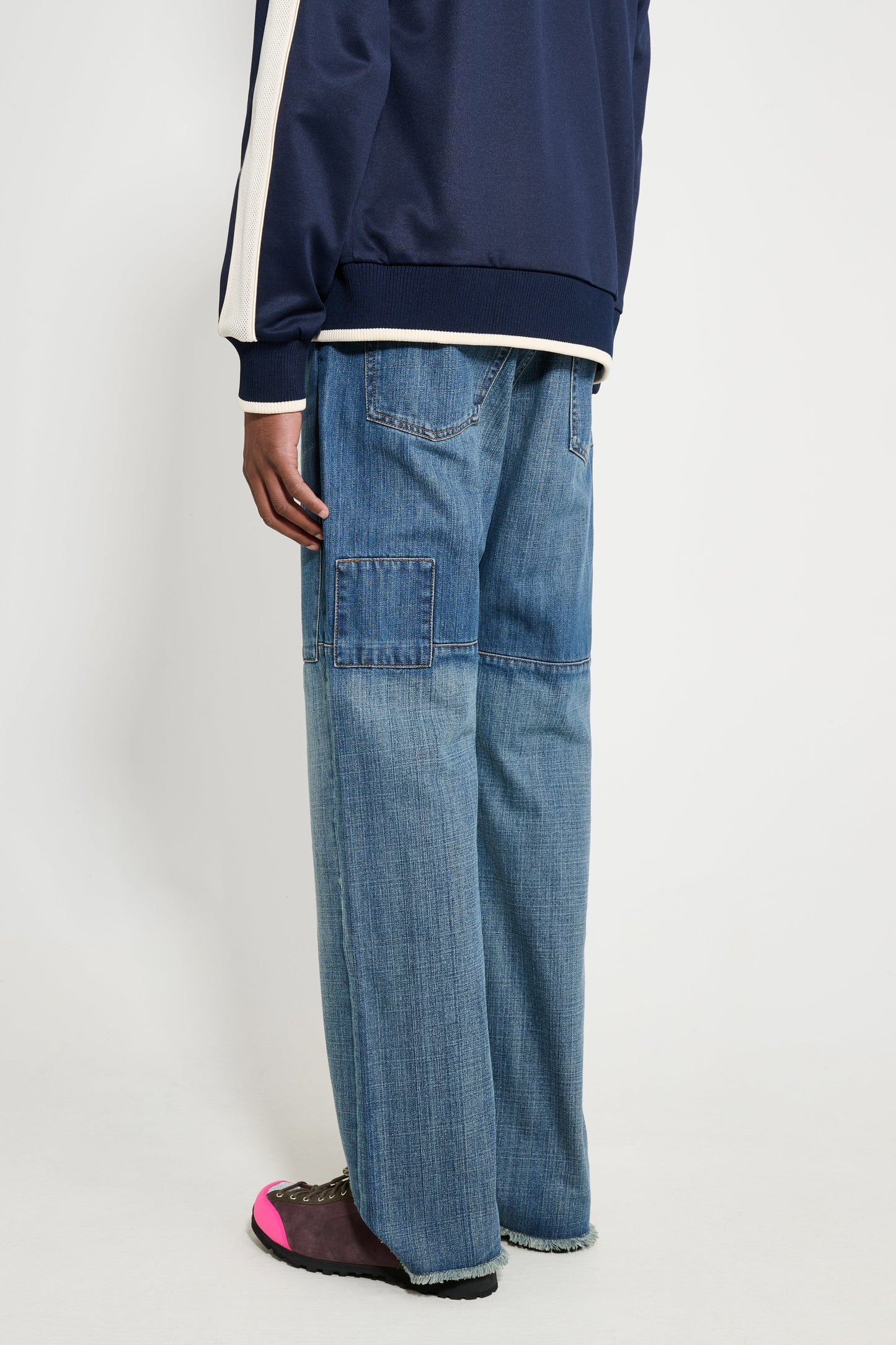 Wales Bonner Chance Denim Patched Blue Vintage Wash