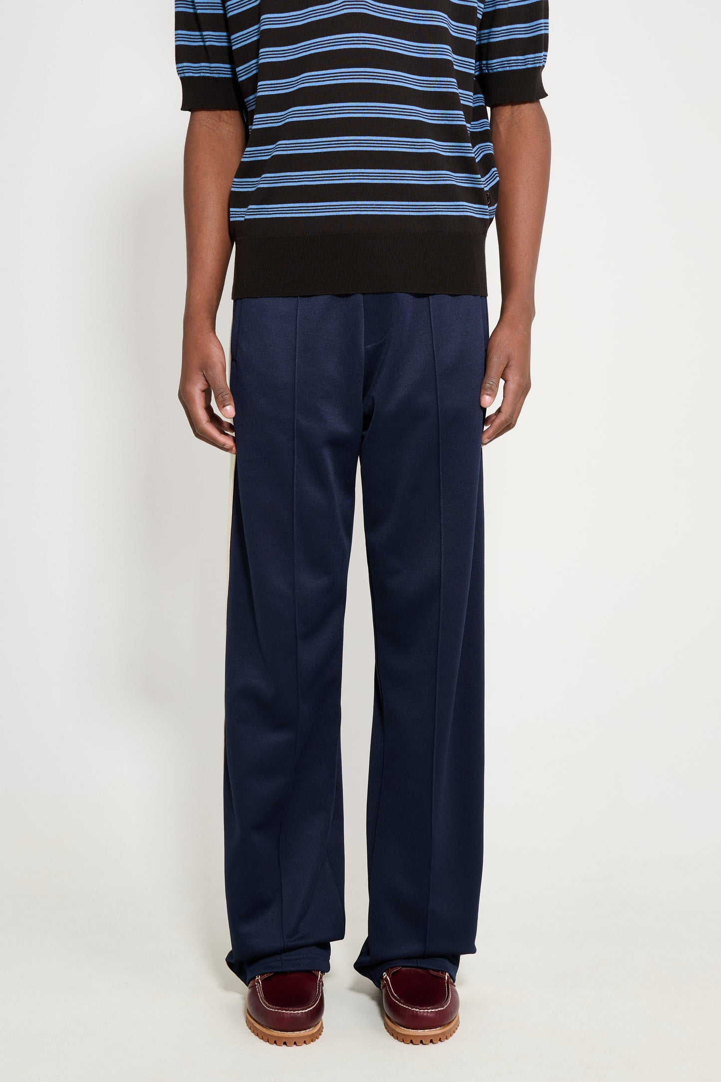 Wales Bonner Motion Track Pant Navy / Ivory