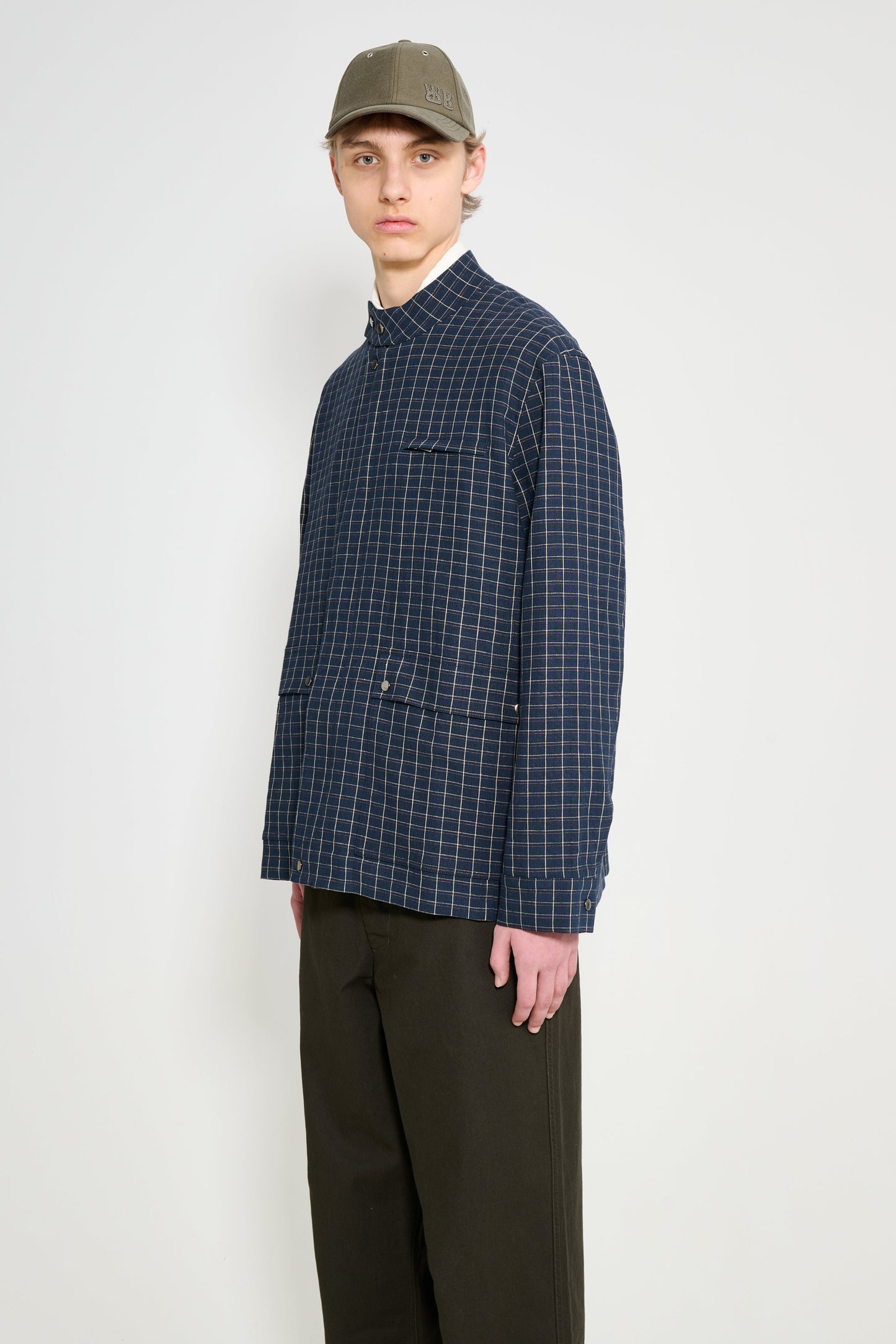 Wales Bonner Vision Field Jacket Navy / Ivory / Rust