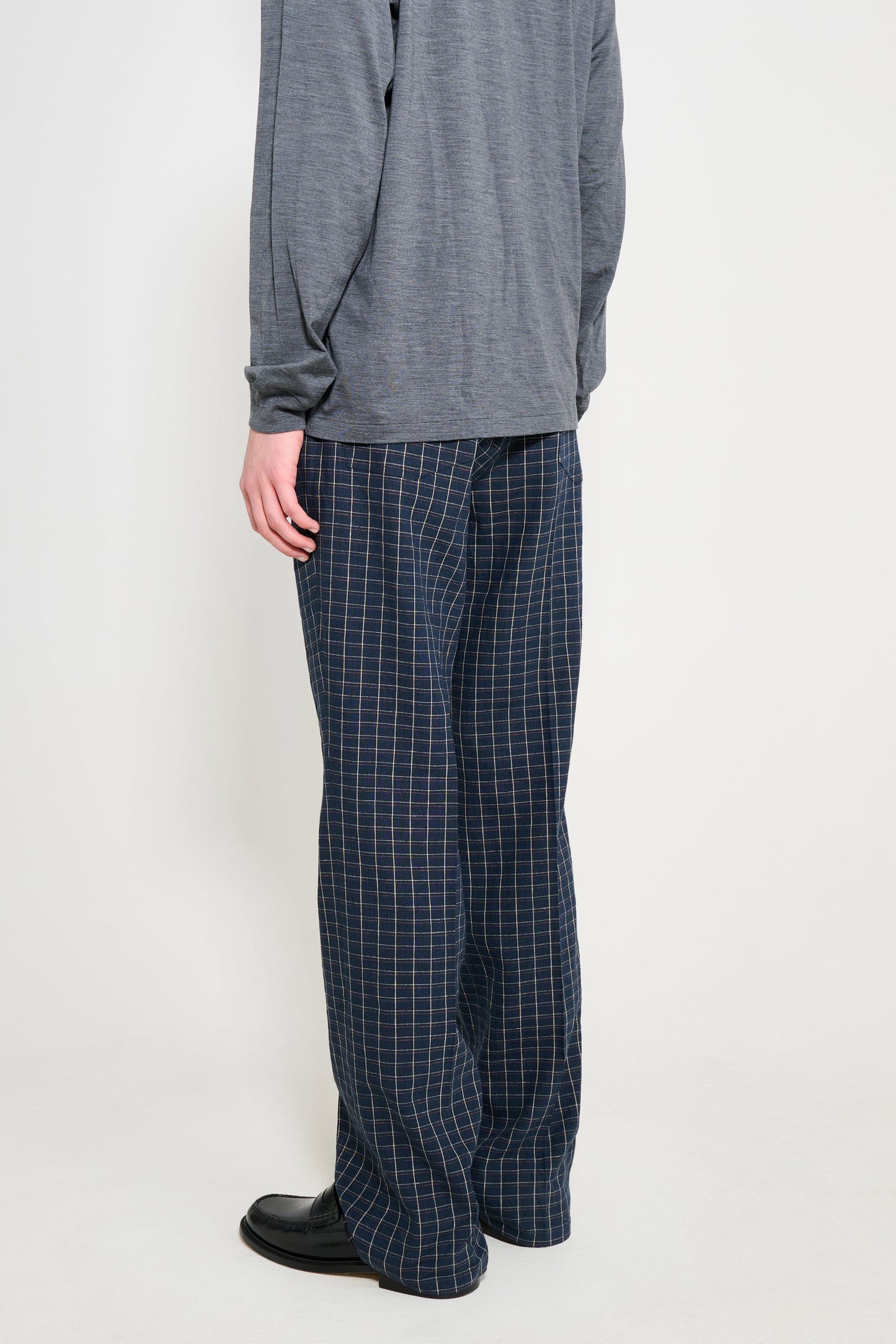 Wales Bonner London Trouser Navy / Ivory / Rust