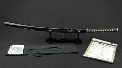 "Warrior's Rage" (Black) Hand Forged Katana In Clay Tempered 1060 HCS