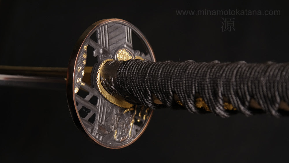 "Warrior's Rage" (Black) Hand Forged Katana In Clay Tempered 1060 HCS
