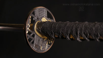 "Warrior's Rage" (Black) Hand Forged Katana In Clay Tempered 1060 HCS